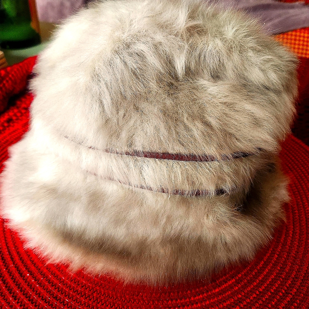 Dior faux fur bucket hat